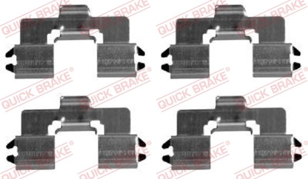 QUICK BRAKE Комплектующие, колодки дискового тормоза 109-1666